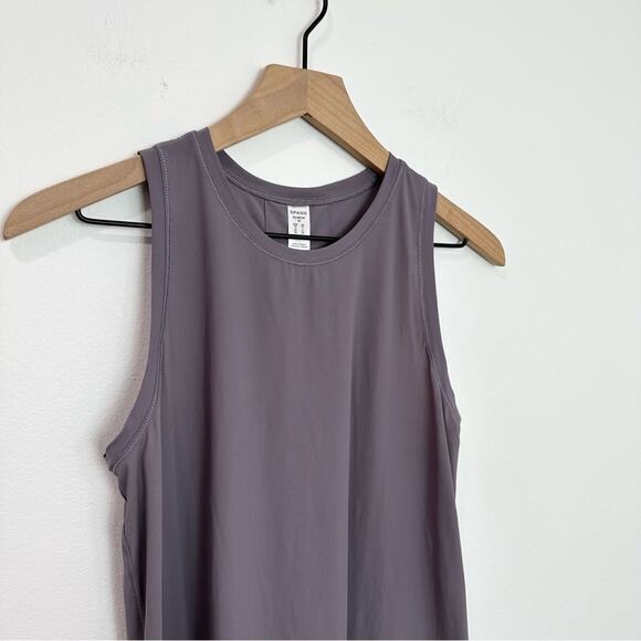 Spanx Go Lightly Got-Ya-Covered Tank Satin Purple Activewear Athletic Size XS - Picture 5 of 9